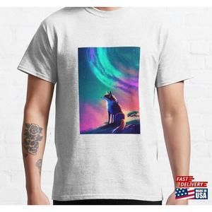 Magical Sky And The Fox Classic Tshirt Unisex